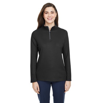 CORE365™ Women's Fusion ChromaSoft™ Pique Quarter-Zip Pullover Shirt
