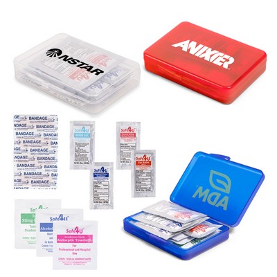 12pc Compact Hard Case First Aid Kit