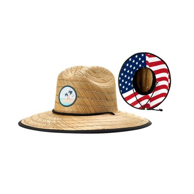 Richardson® Lined Waterman Straw Lifeguard Hat