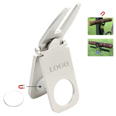 Golf Divot Fork W/ Cigar Holder