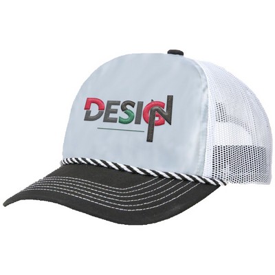 High-Density 5-Panel Peach Fabric Foam Trucker Cap