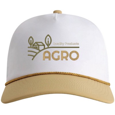 Imperial 5054UT 5-Panel The Harrison Two-Tone Performance Rope Cap with Patches or Embroidery