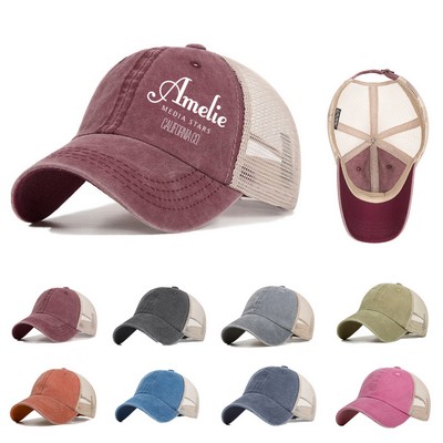 Breathable Mesh Ponytail Cap