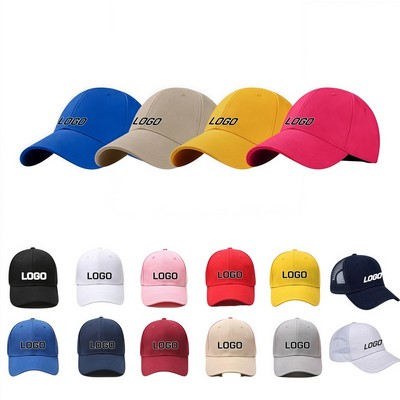 6-Panel Adjustable Cotton Twill Baseball Cap