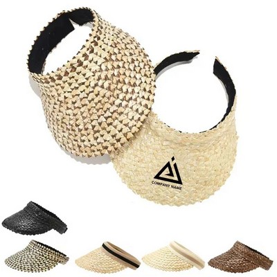 Summer Fashion Printed Paper Straw Hat