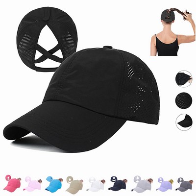 Breathable Ponytail Baseball Cap