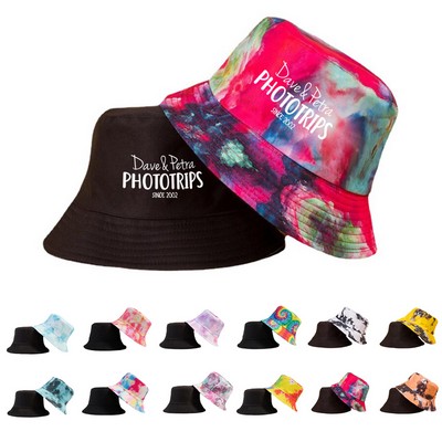 Reversible Tie Dye Fisherman Bucket Hat