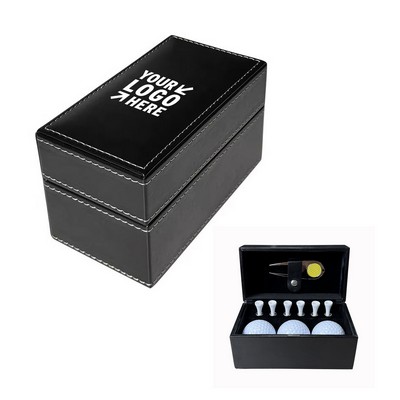 Golf Accessories Leather Gift Box