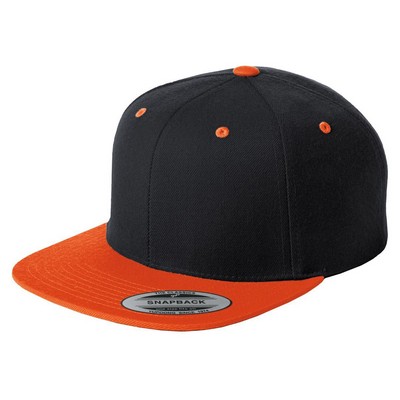 Sport-Tek® YP Classics® Flat Bill Snapback Cap.