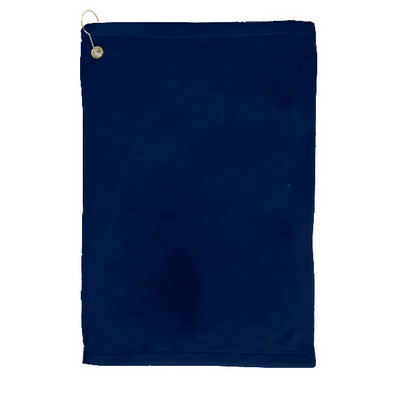 Microfiber Scrubber Golf Towel - Upper Left Hook & Grommet (Embroidered)