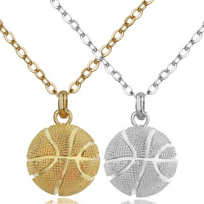 Basketball Charm Necklace