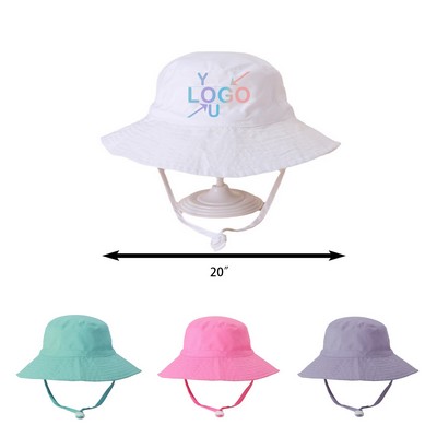 Children's Wide Brim Sun Bucket Hat