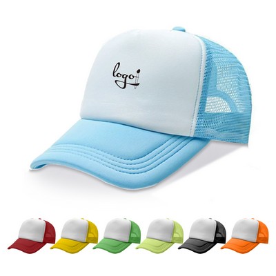 5 Panel Trucker Baseball Flat Snapback Cap