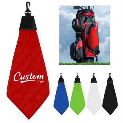 Triangle Fold Waffle Pattern Golf Towel