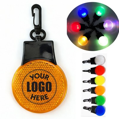 Safety Reflector Flashlight Keychain