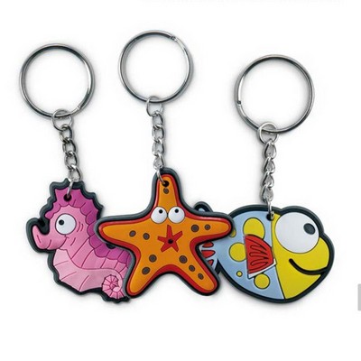 1.2" Custom 3D PVC Keychain