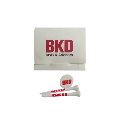 Golf Tee Matchbook, 6T2M