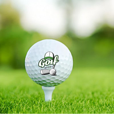 Golf Practice Ball White Double-Layer Construction Golf Training Ball With 392 Aerodynamic Dimples