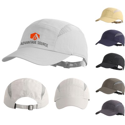 Lightweight Quick-Dry Sports Cap W/Mesh