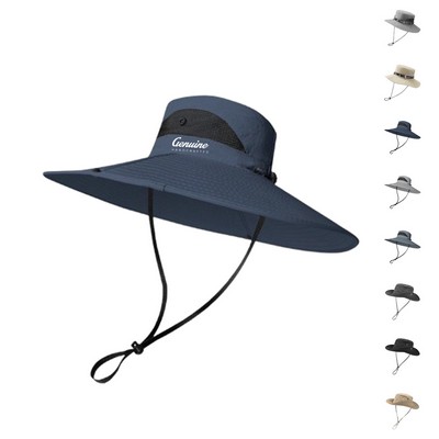 Wide Brim Bucket Hat