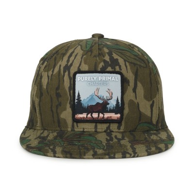 5-Panel High Crown Solid Back Cap