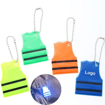 Safety Reflective Vest Keychain