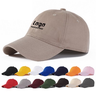 6-Panel Unstructured Cotton Twill Cap