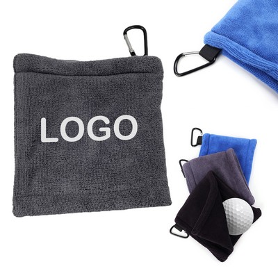 Microfiber Golf Towel with Carabiner