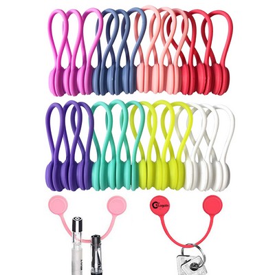 Reusable Silicone Magnetic Twist Ties