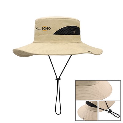 UPF 50+ Wide Brim Fishing Hat