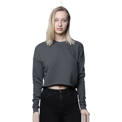 Royal Apparel Women's Fashion Fleece Crop Sweatshirt