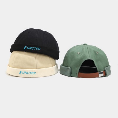 Cotton Adjustable Dockers Beanie Brimless Hat