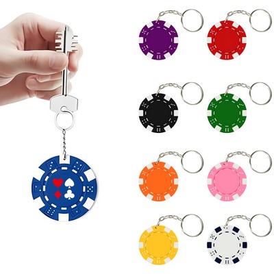 Poker Chips Keychains