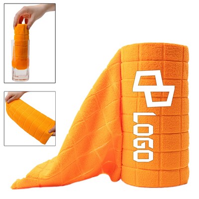 11.8 X 11.8" Reusable Microfiber Kitchen Towel Roll