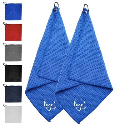 Microfiber Golf Towel with Carabiner Clip