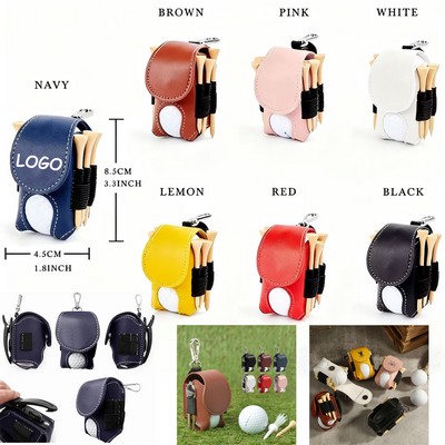 Leather Golf Tee Holder