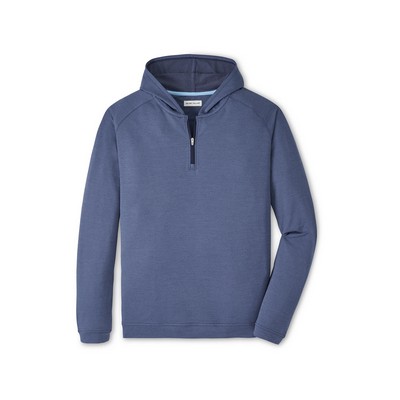 Peter Millar Men's Pine Performance Quarter-Zip Hoodie