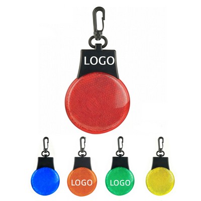 Backpack Flashing Safety Reflector Light Warning Keychain
