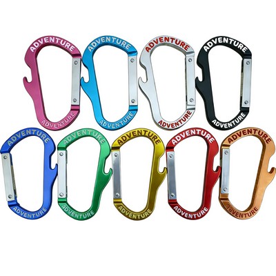 3 Aluminum Carabiner Bottle Opener