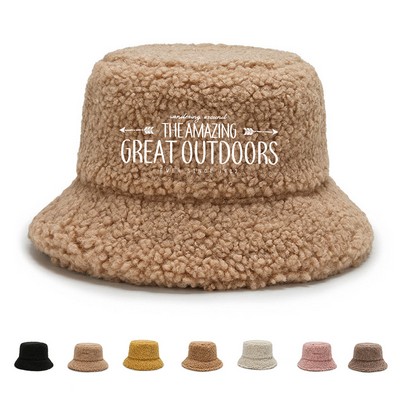 Winter Woman Wool Bucket Hat