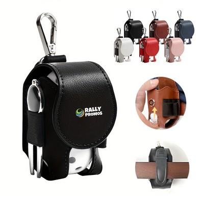 PU Leather Mini Golf Ball Pouch Bag