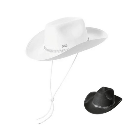 Adjustable Shiny Cowboy Hat - Western Style