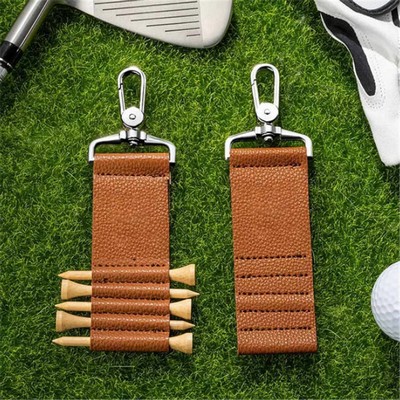 Golf Tee Holder Pouch with Carabiner Clip