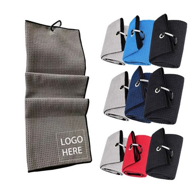 16 x 24" Microfiber Waffle Pattern Golf Towel