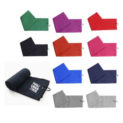 Golf Waffle Microfiber Towel