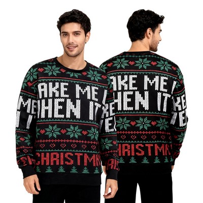 100% Cotton Full Color Pigmented Digital Print Unisex Sweatshirt-8oz