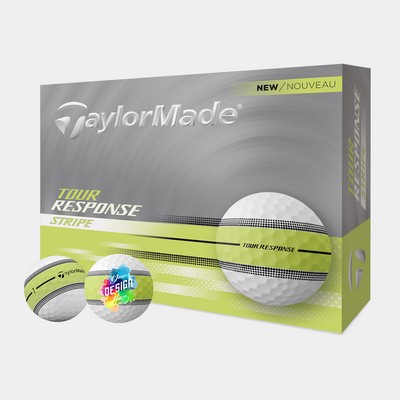 TaylorMade® Tour Response Hi-Vis Stripe Golf Balls