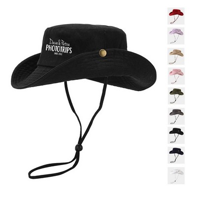 Wide Brim Nylon Fisherman Hat