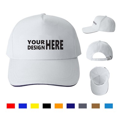 Cotton/Polyester Full Color Caps w/ Metal Tuck in Buckle