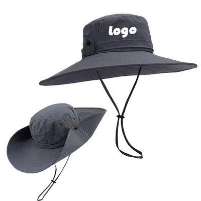 Ultralight Wide Brim Booney Hat with Drawstring